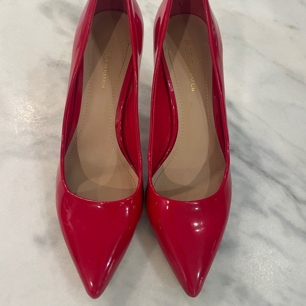 BCBGeneration Vibrant Red Heels